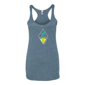 Rise and Row Tank, Indigo