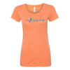 Be Brave Classic Tee, Women's Fit, Orange Triblend
